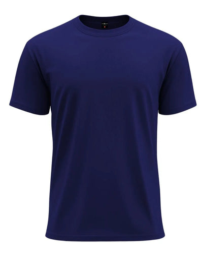 Navy Blue Regular T-Shirt Plain