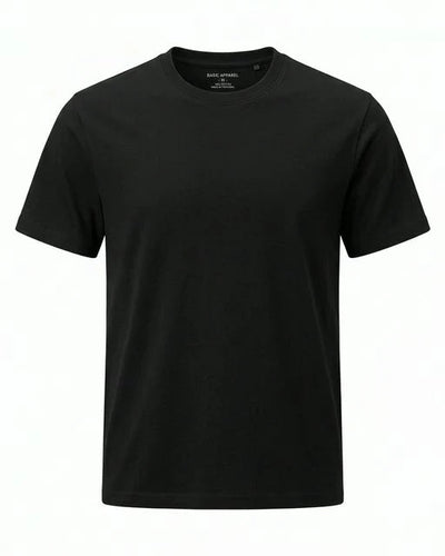 Black Regular T-Shirt Plain