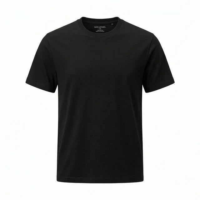 Black Regular T-Shirt Plain