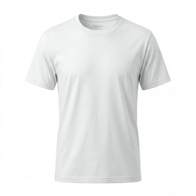 White Regular T-Shirt Plain